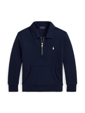 Polo by Ralph Lauren Navy Quarter-Zip Pullover Hoodie